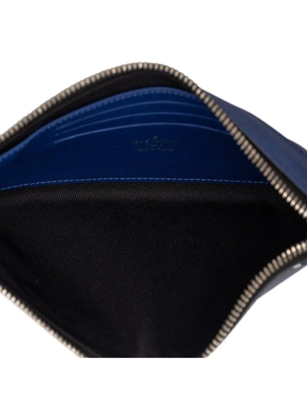 Louis Vuitton Taigarama Pochette Discovery PM Pouch Mini Clutch Cobalt Navy